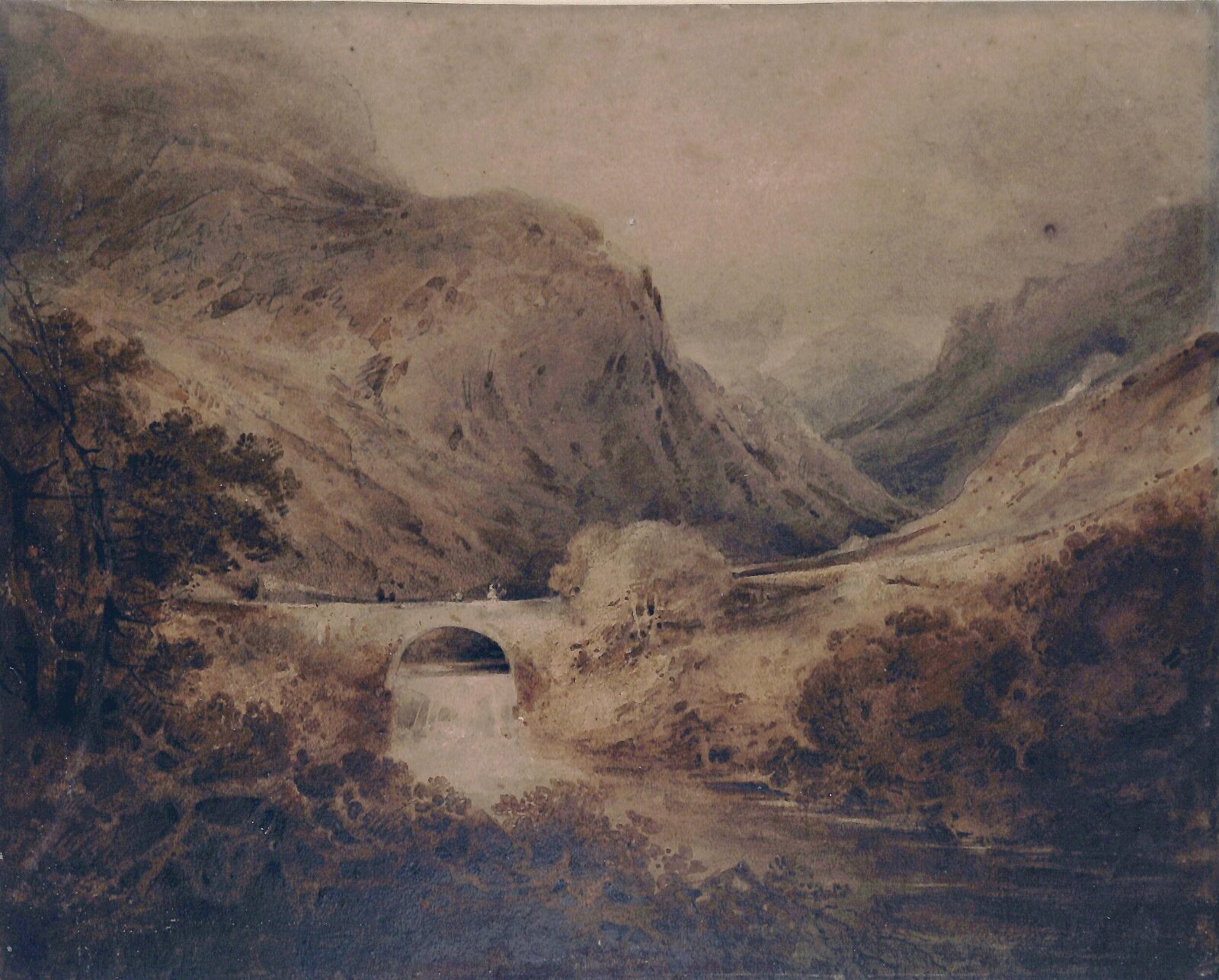 Pont-aber-Glaslyn, John Sell Cotman, 1801