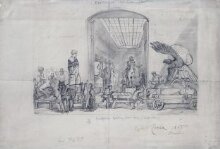 Sculpture Gallery door-way at the Exposition Universelle, Paris thumbnail 1