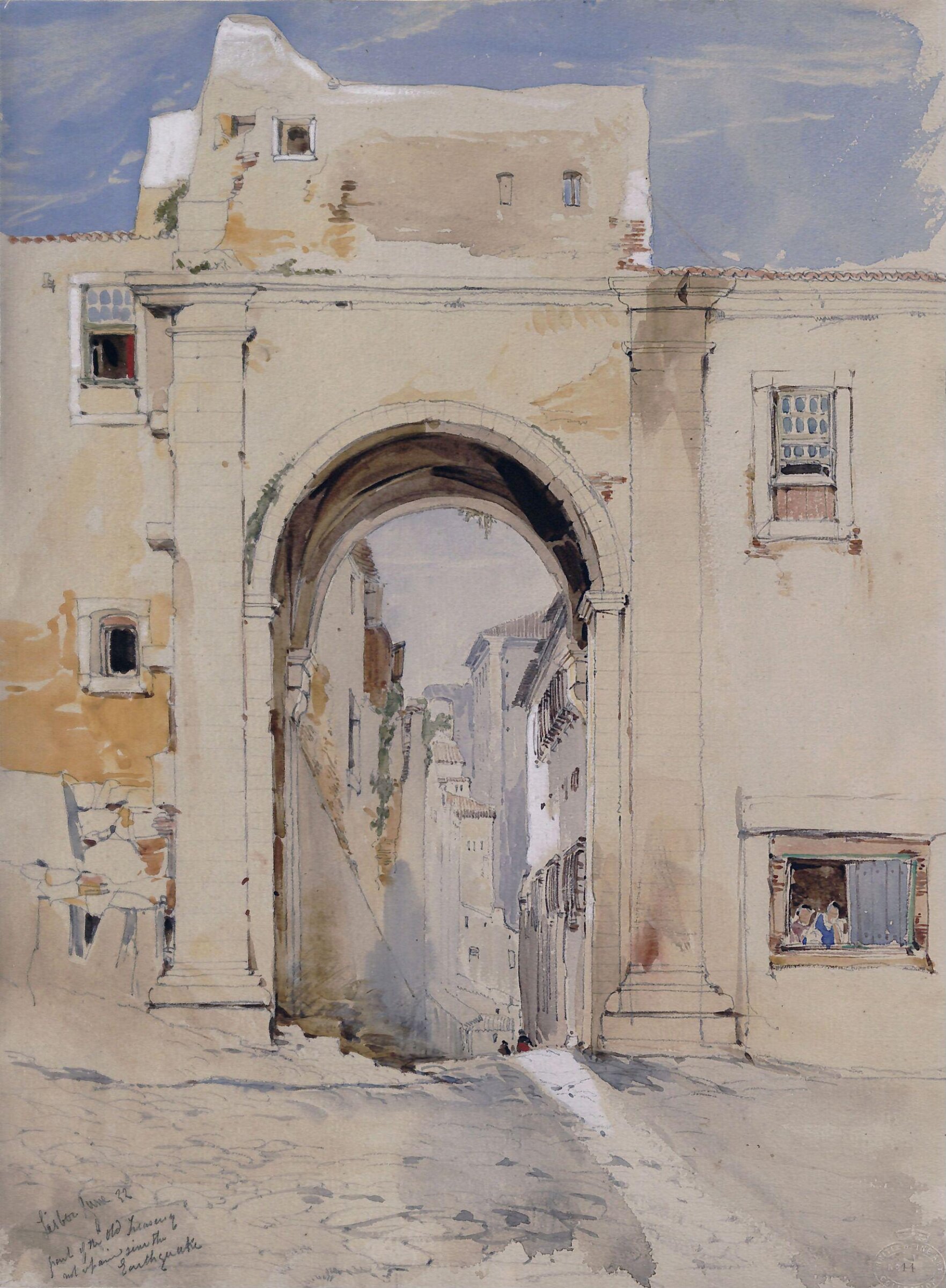 Part of the Old Treasury, James Holland, 1837