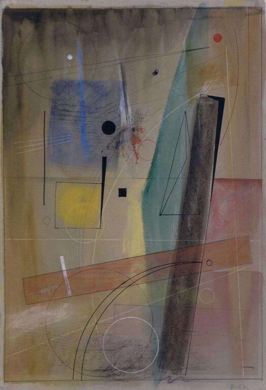 Abstraction No.3, Edgar Hubert, 1942