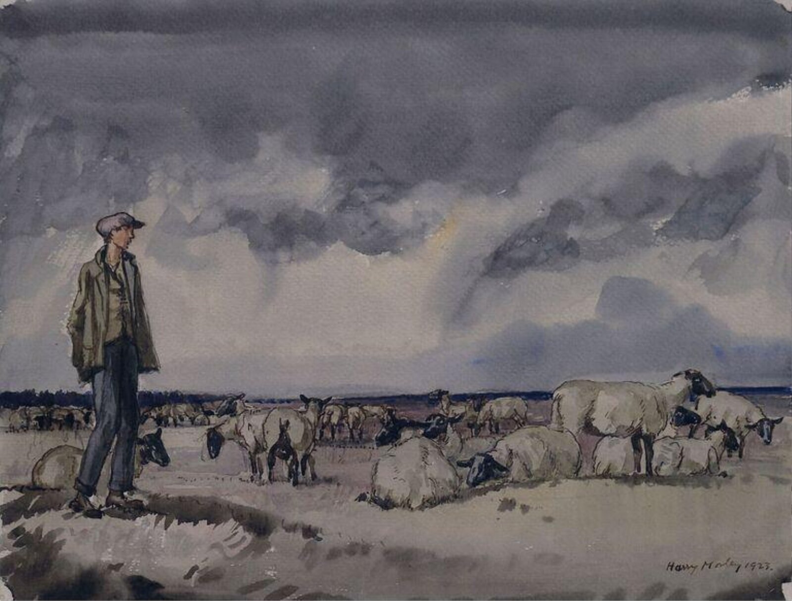 The Shepherd Boy, Harry Morley, 1923