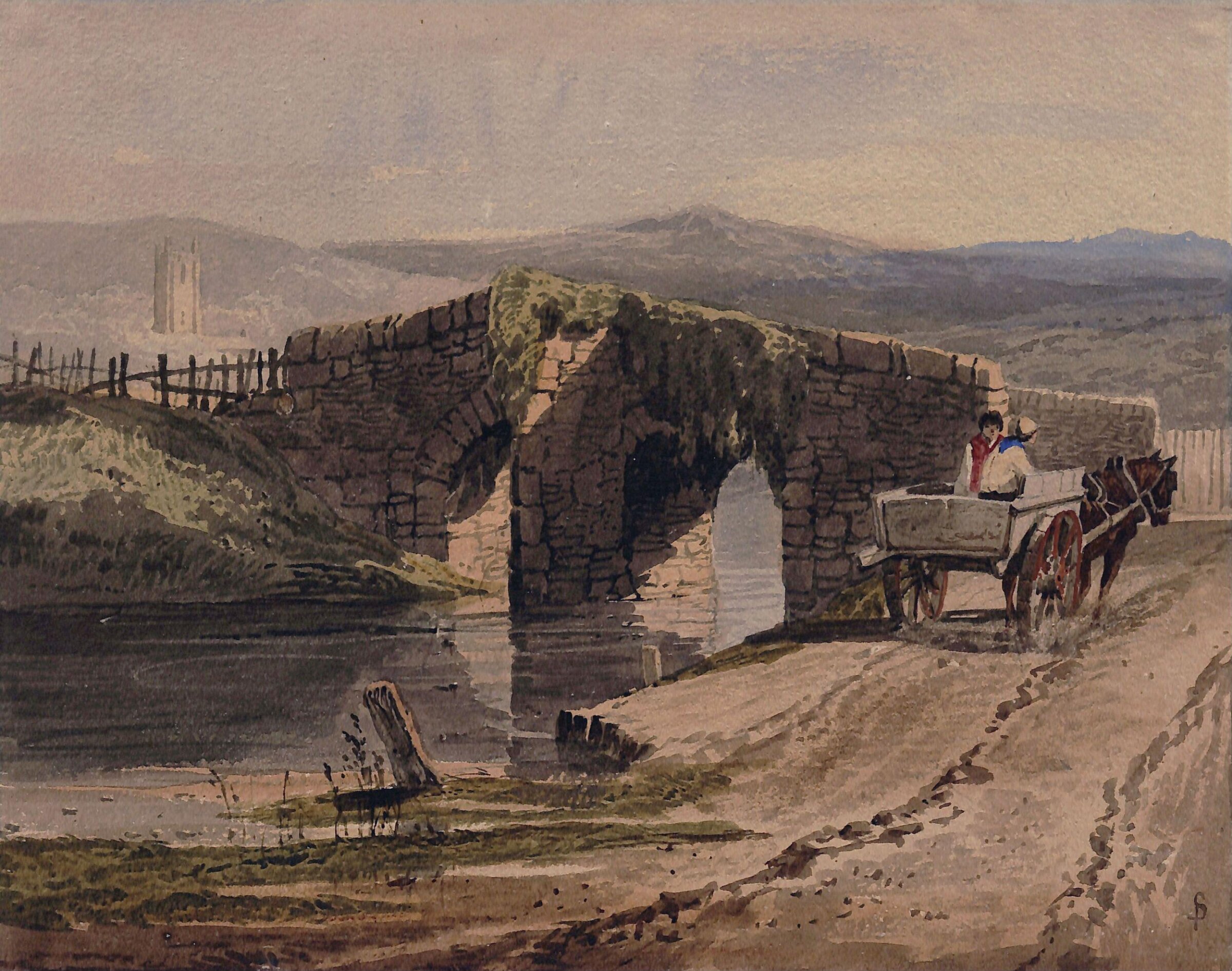 Okehampton, Samuel Prout, early 19th Century