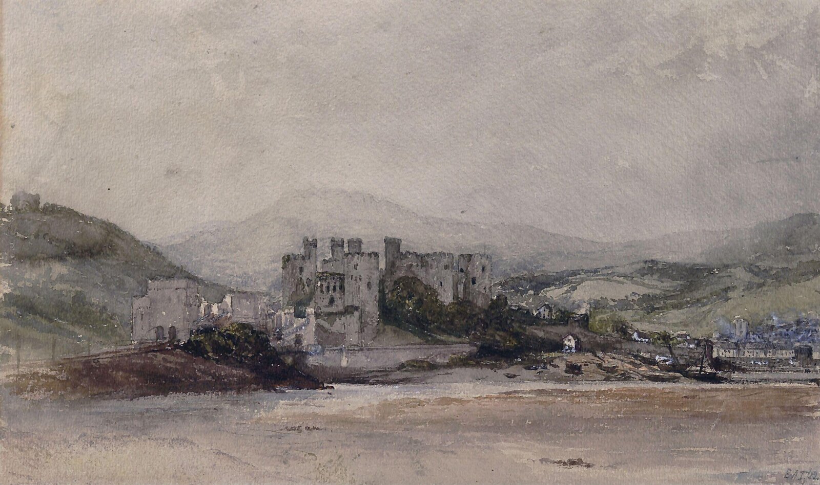 Conway Castle, Emily A. Taggart, 1852