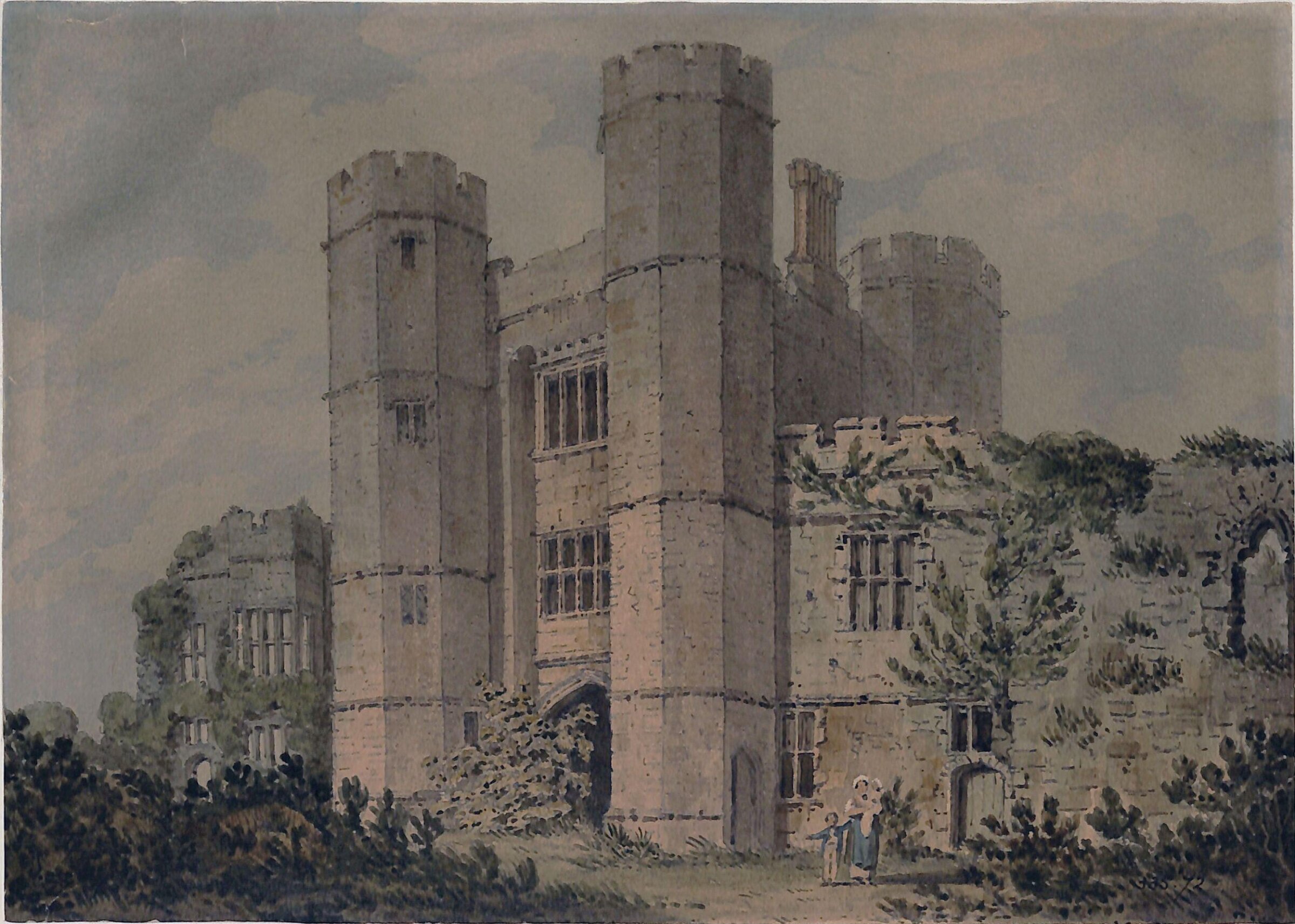 Titchfield House near Fareham, Hampshire, Edward Hawke Locker, 1803