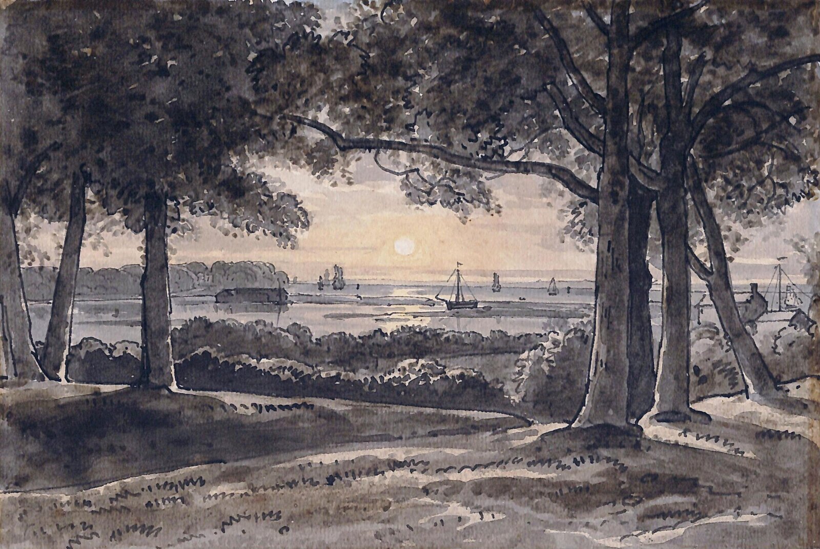 River scene, George Barret, 1767-1842