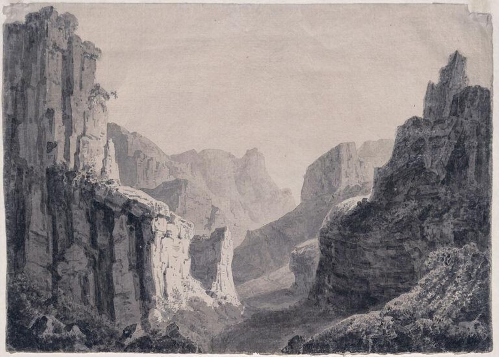 A Rocky Gorge, William Daniell, ca. 1780-1837