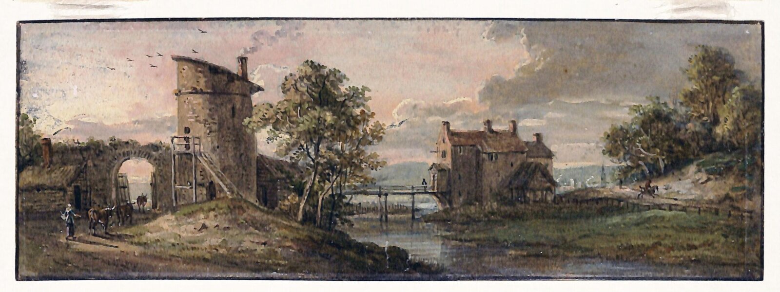 Landscape with a river, Sandby, ca. 1750-1809