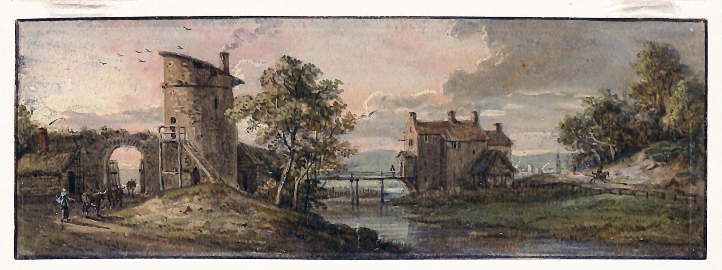 Landscape with a river, Sandby, ca. 1750-1809