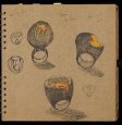 Sketchbook of jewellery designs for the Vulcan, Erosion and Parasites series by Emefa Cole, 2011-2012 thumbnail 2