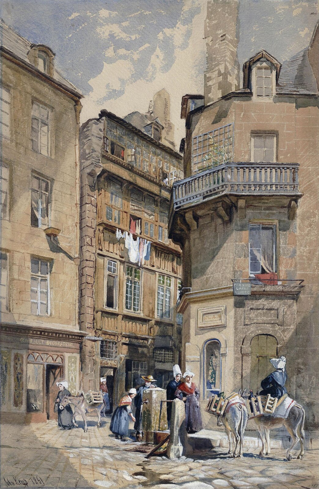 Street Scene, St Malo, 1861