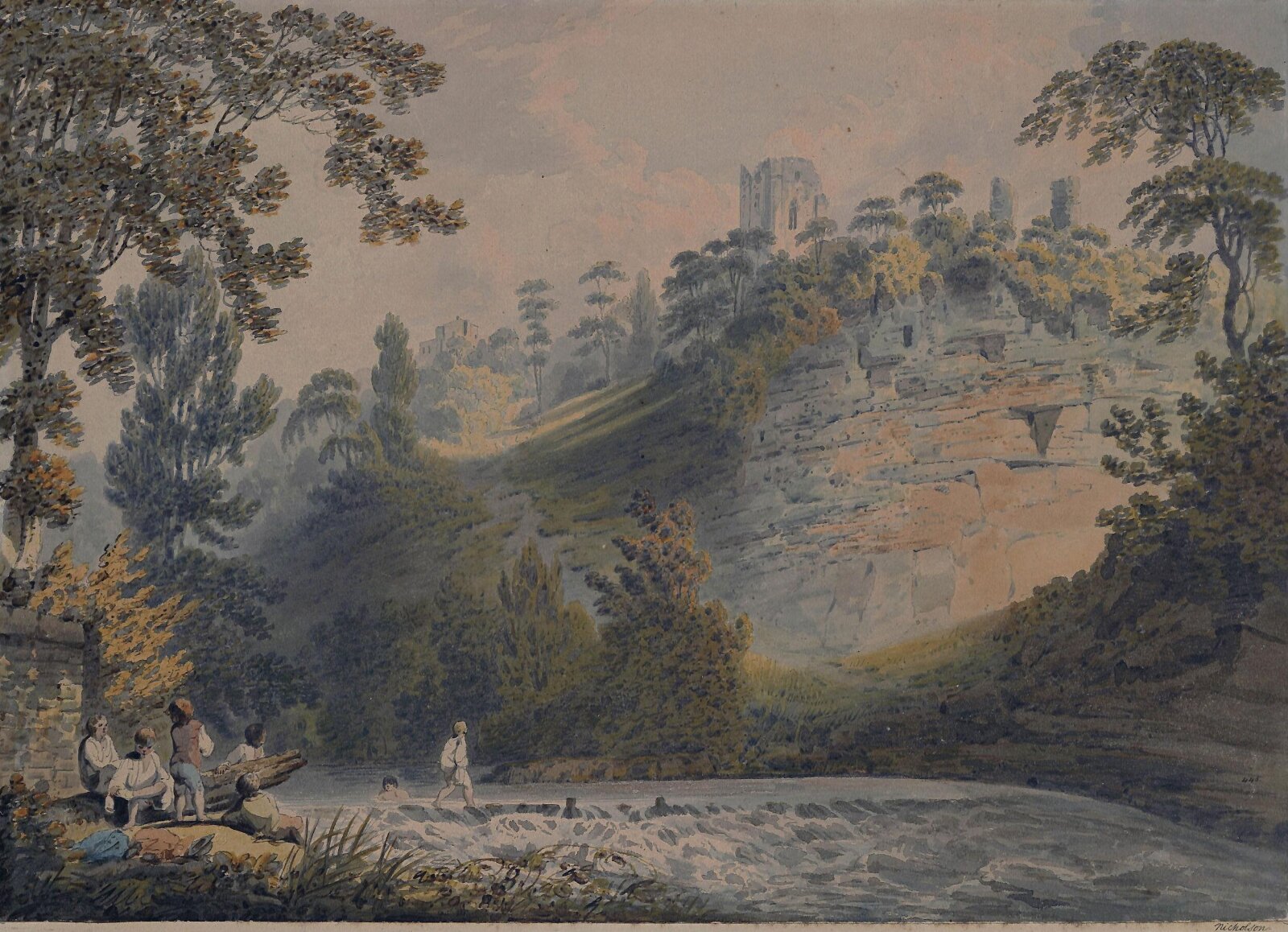 River Scene, Francis Nicholson, late 18th century - early 19th century