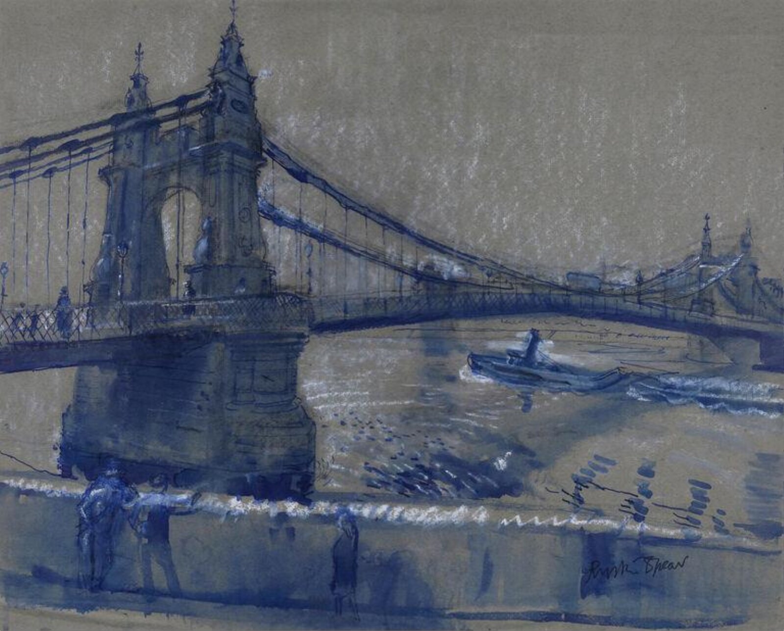 Hammersmith Bridge, Ruskin Spear, середина XX века