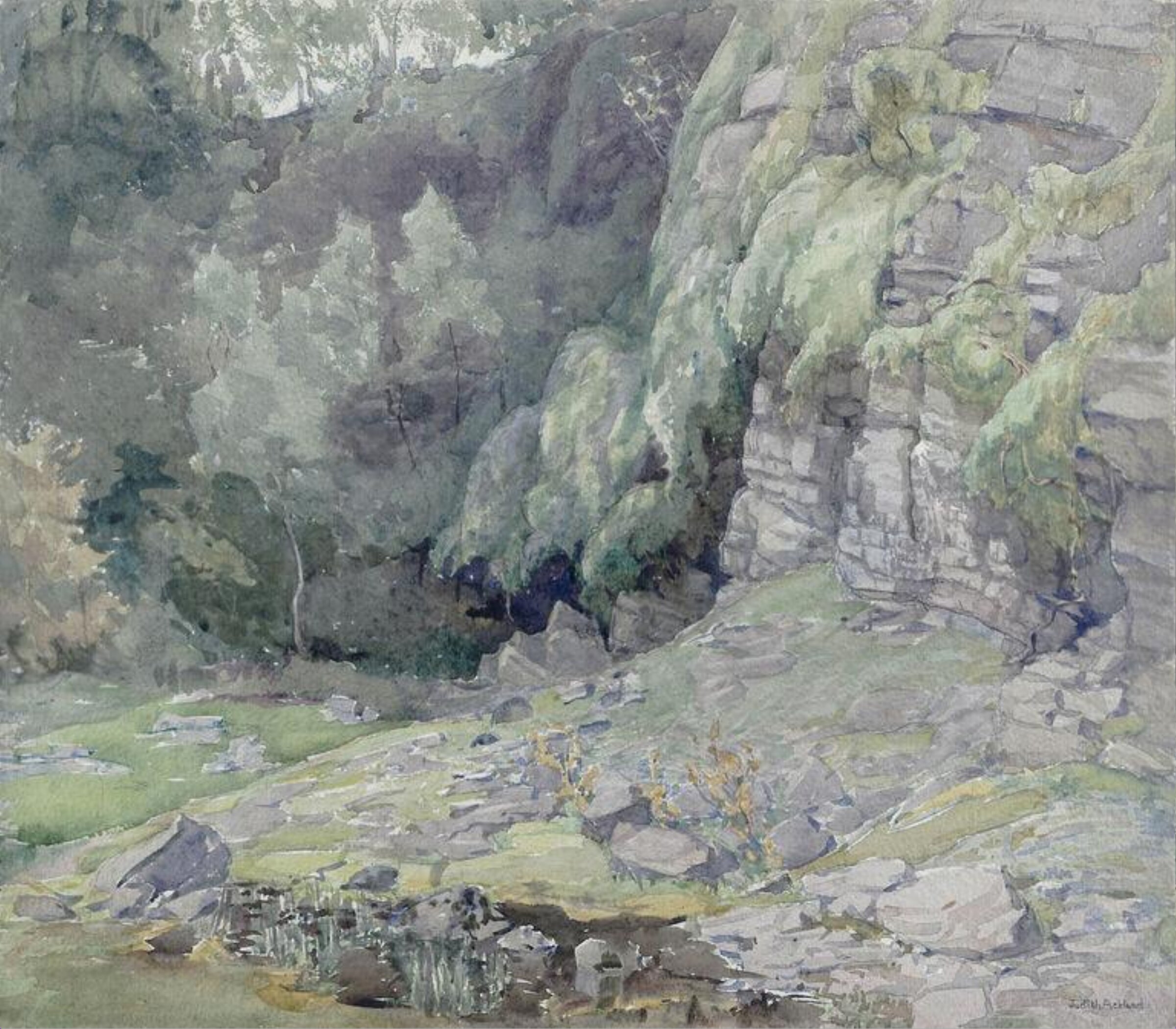 Quarry Long Disused near Llangollen, Judith Ackland, 1953