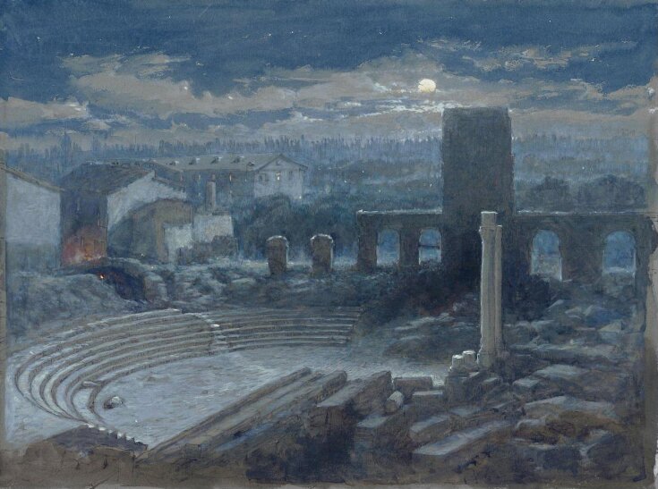 The Roman Theatre, Arles: moonlight top image