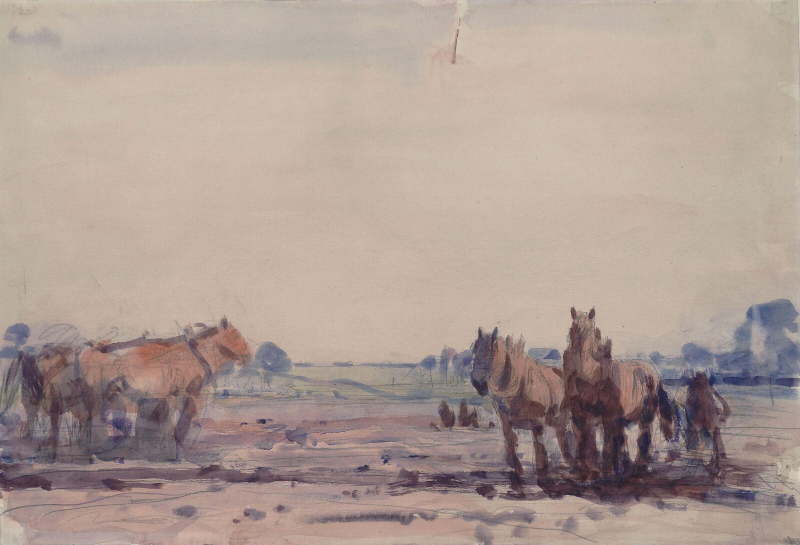 Plough Horses, Harry Becker, ca. 1885-1928