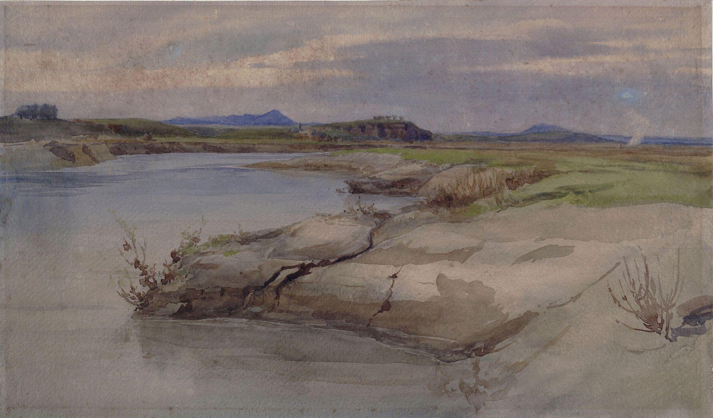 Landscape in the Campagna, Katharine Ann Caulfield, 1890s