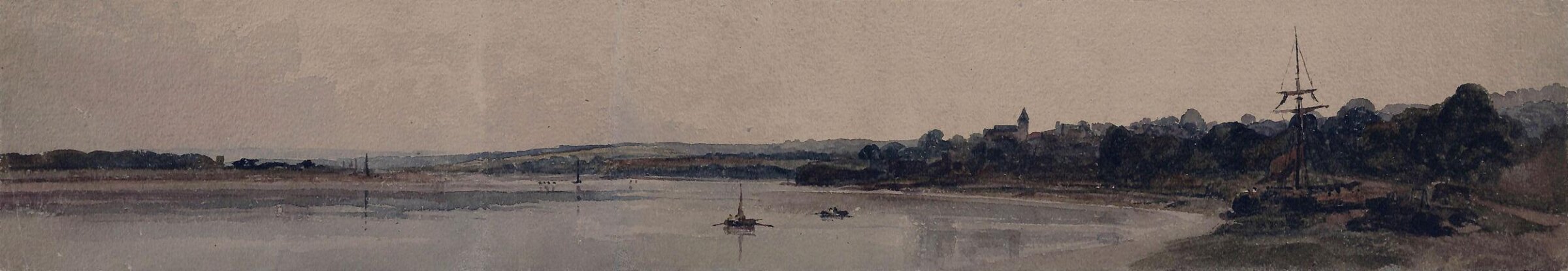 On the Severn near Newnham, Peter de Wint, ca. early 19th century