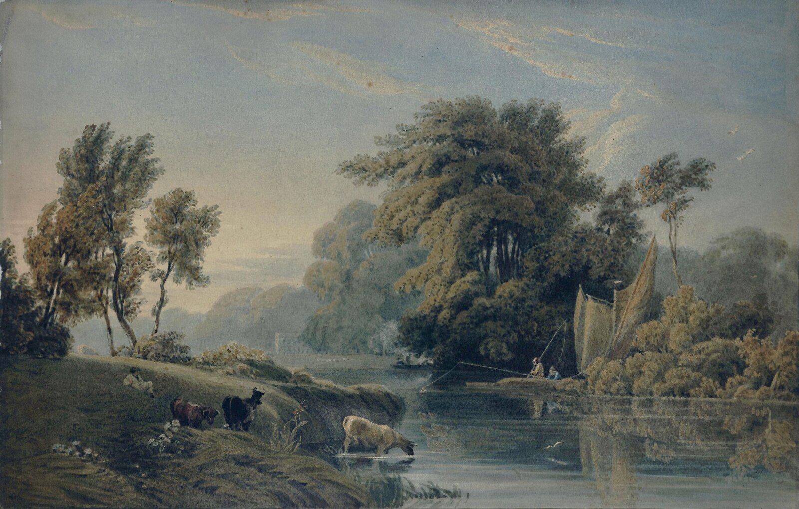 On the Thames, Dorrell, ca. early 19th century