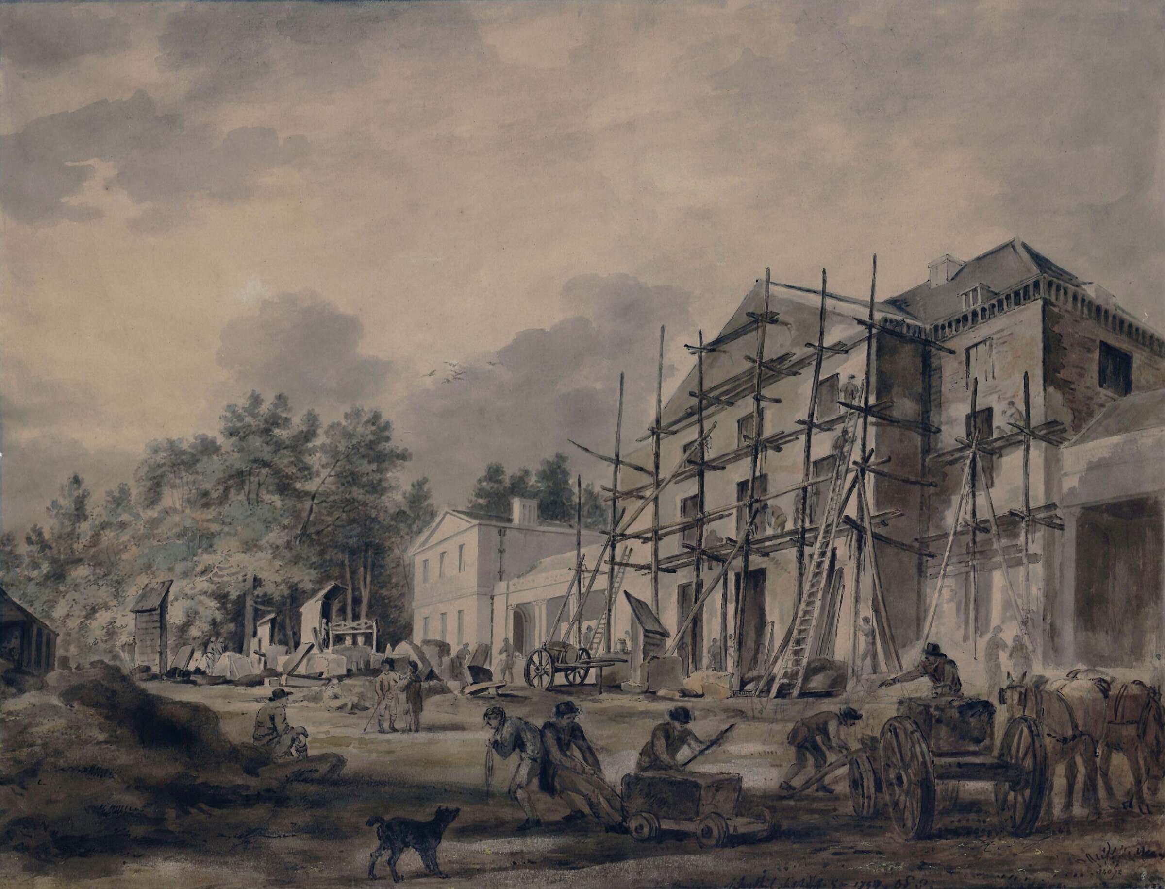 The Construction of Southill, Bedfordshire, Sawrey, 1797