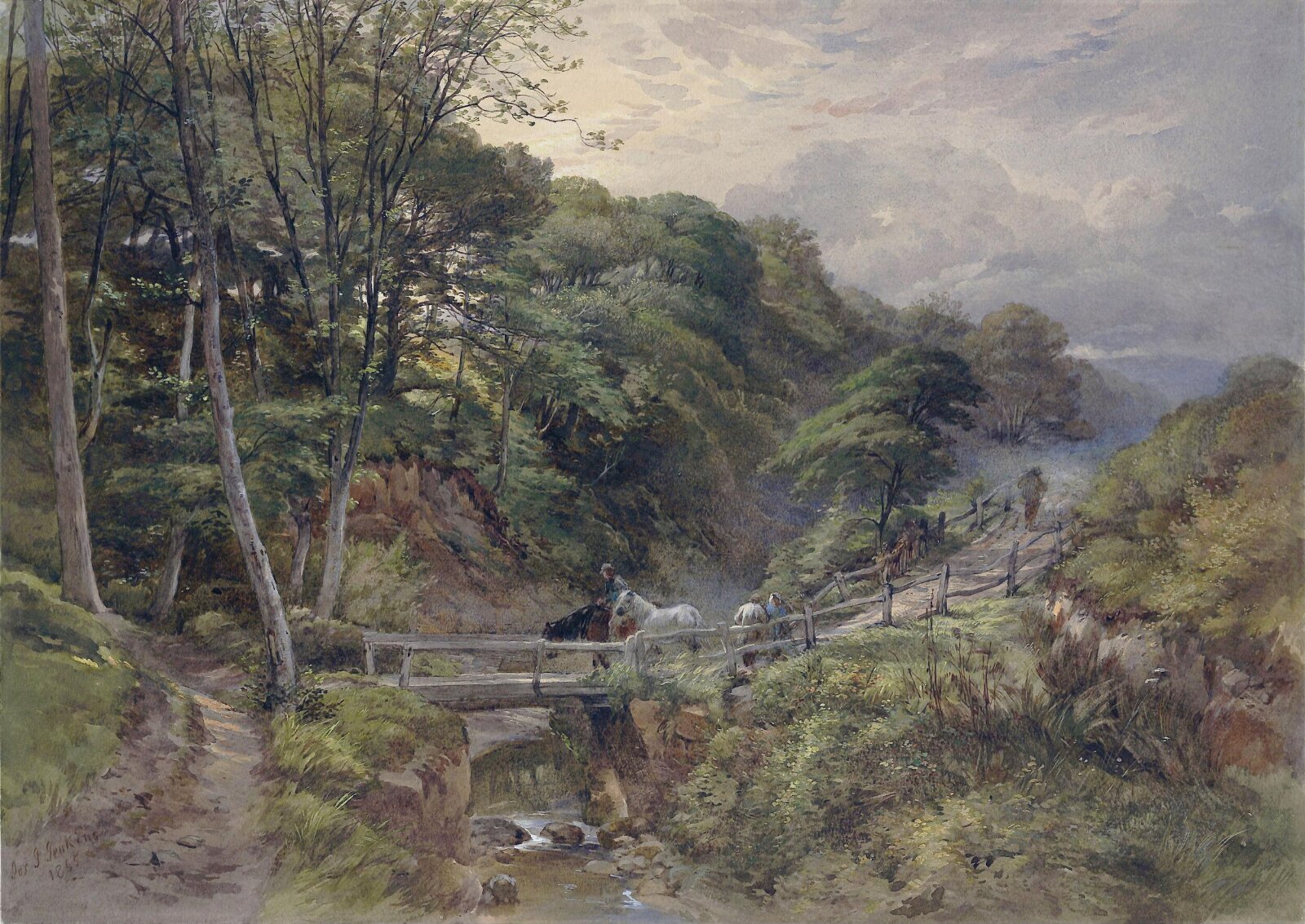 A Yorkshire Beck, Joseph John Jenkins, 1865