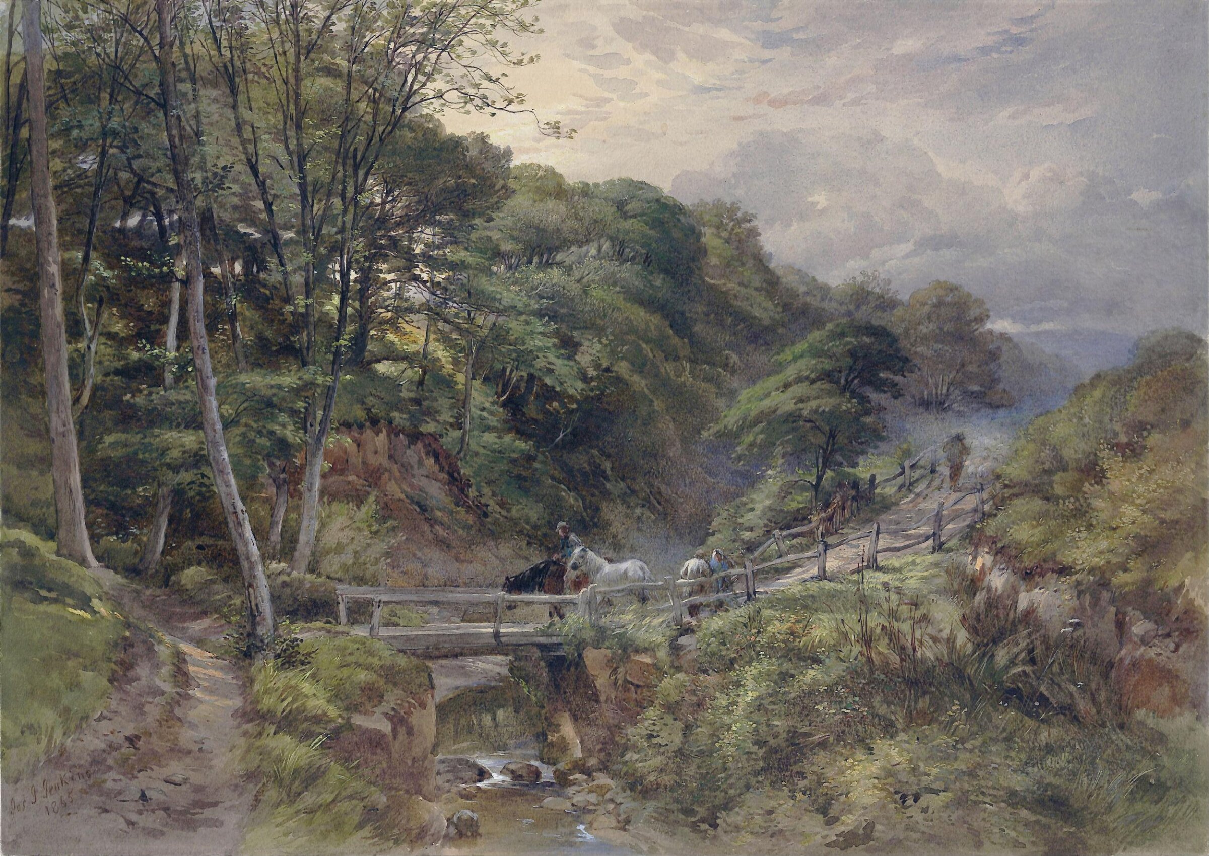 A Yorkshire Beck, Joseph John Jenkins, 1865