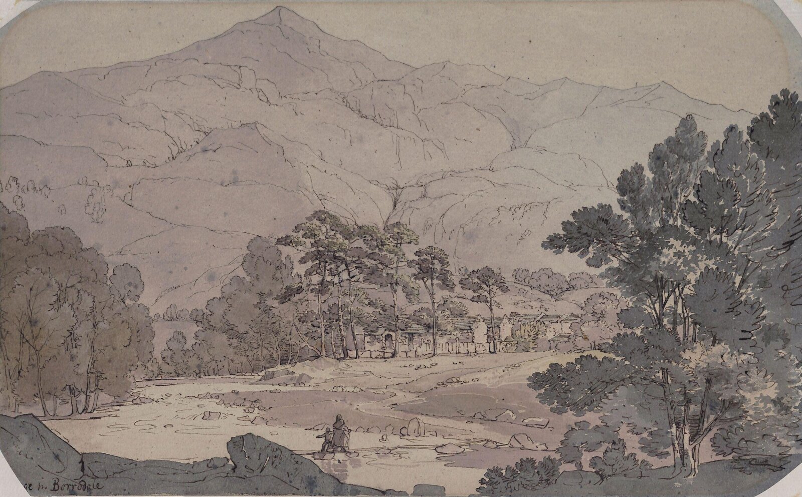 View in Borrowdale, John Baverstock Knight, ca. 1810-1850