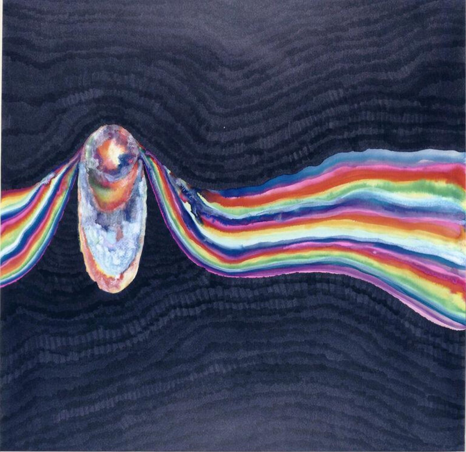 Full Size study for jacket of 'Crossing Map', Liliane Lijn, 1982