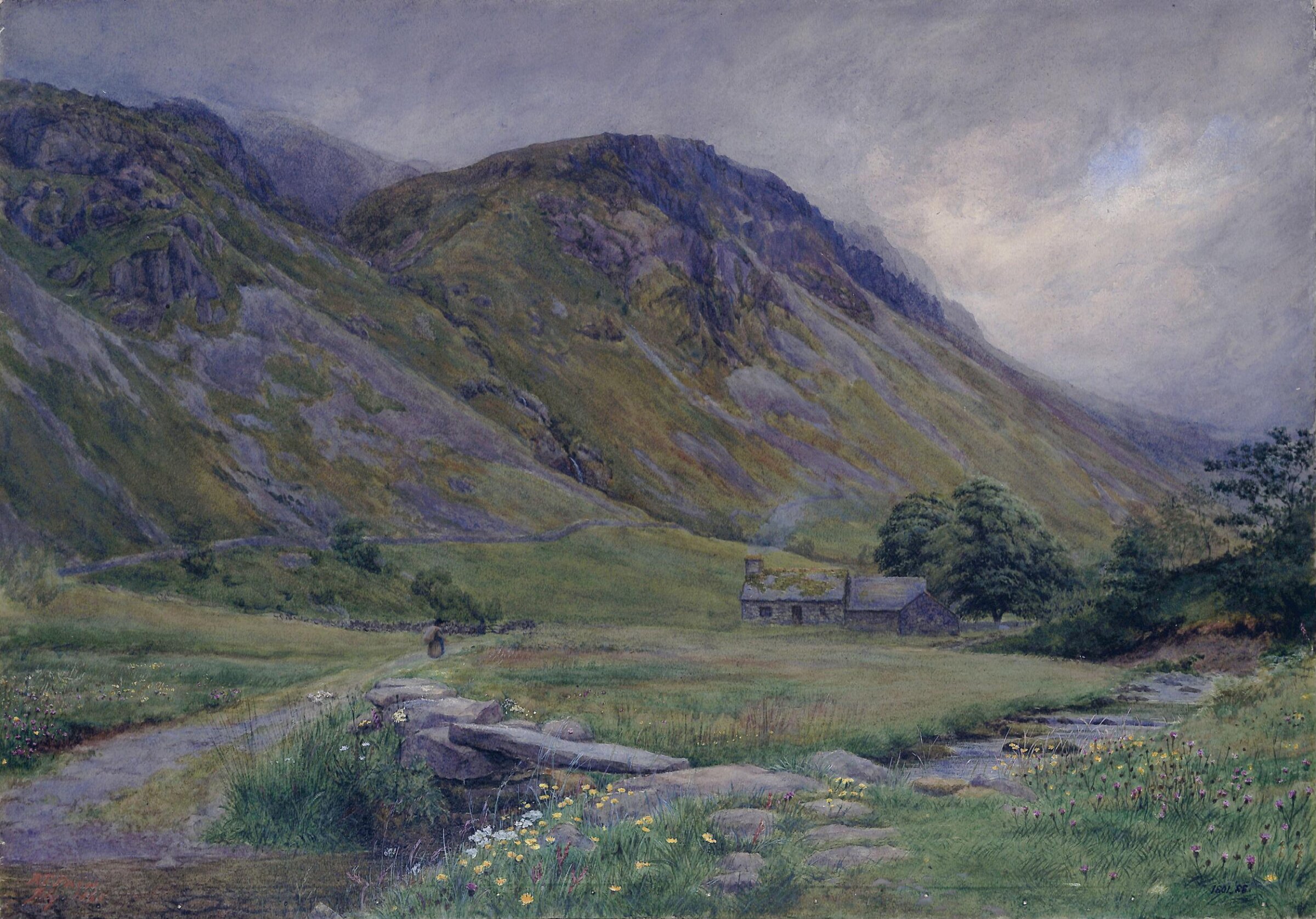 A Misty Morning at Tal-y-Llyn, North Wales, Robert Tucker Pain, 1865