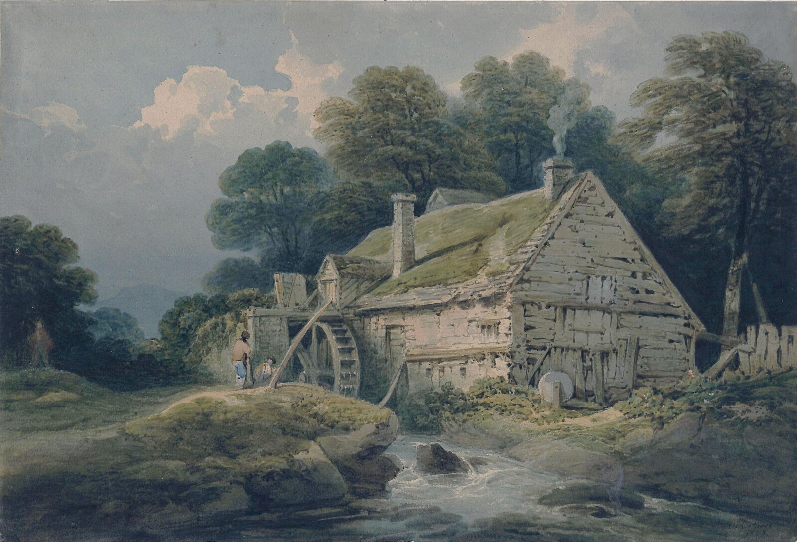 Old Mill, near Dolgelly, Sasse, 1808