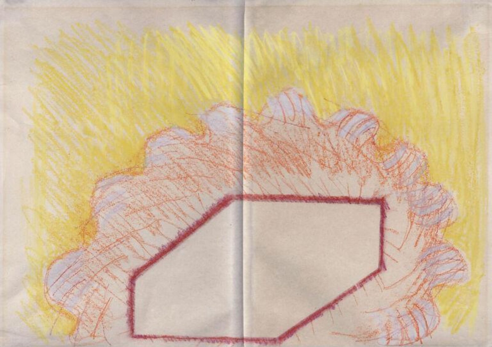 study for silkscreen print, Richard Smith, 1963