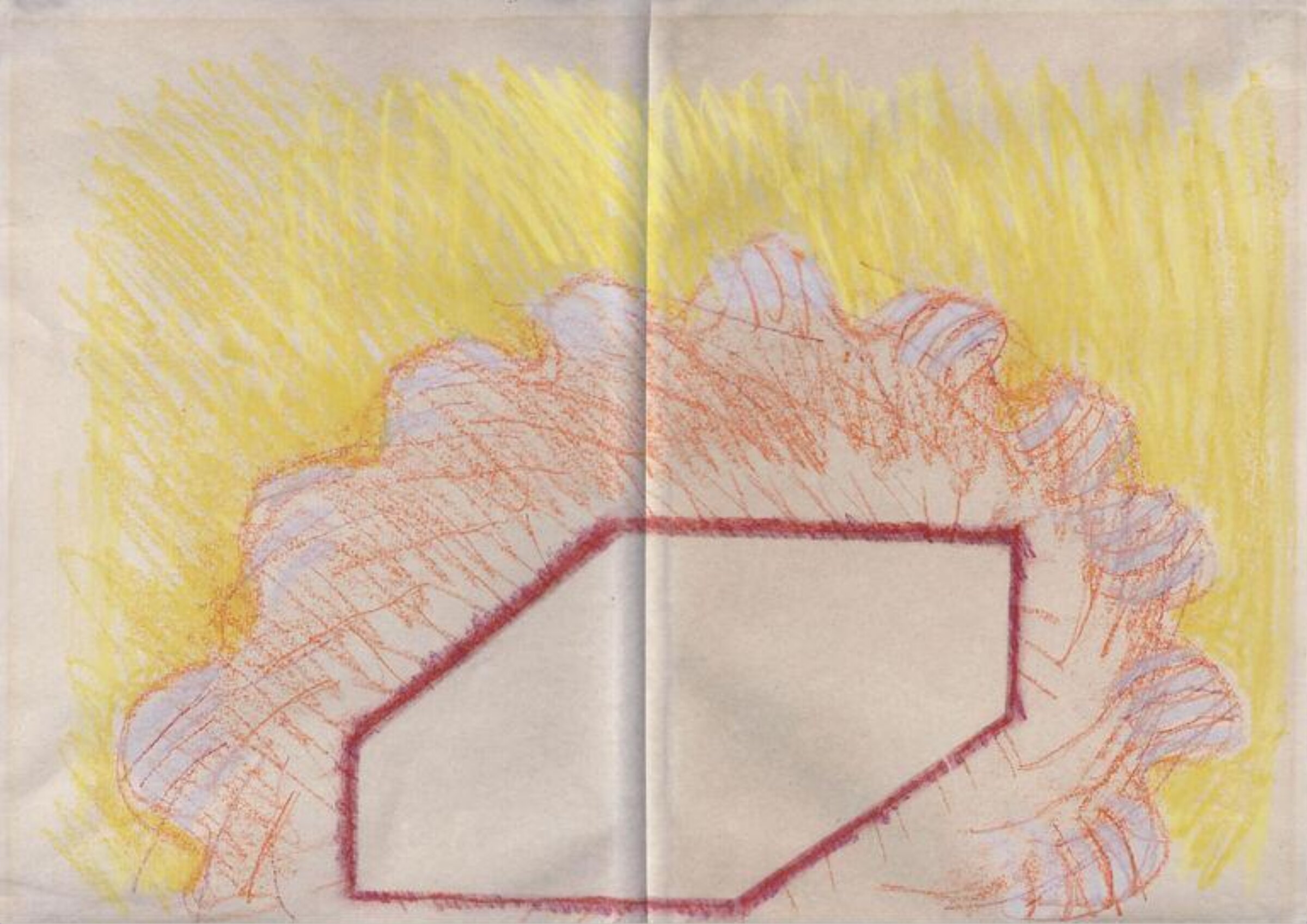 study for silkscreen print, Richard Smith, 1963