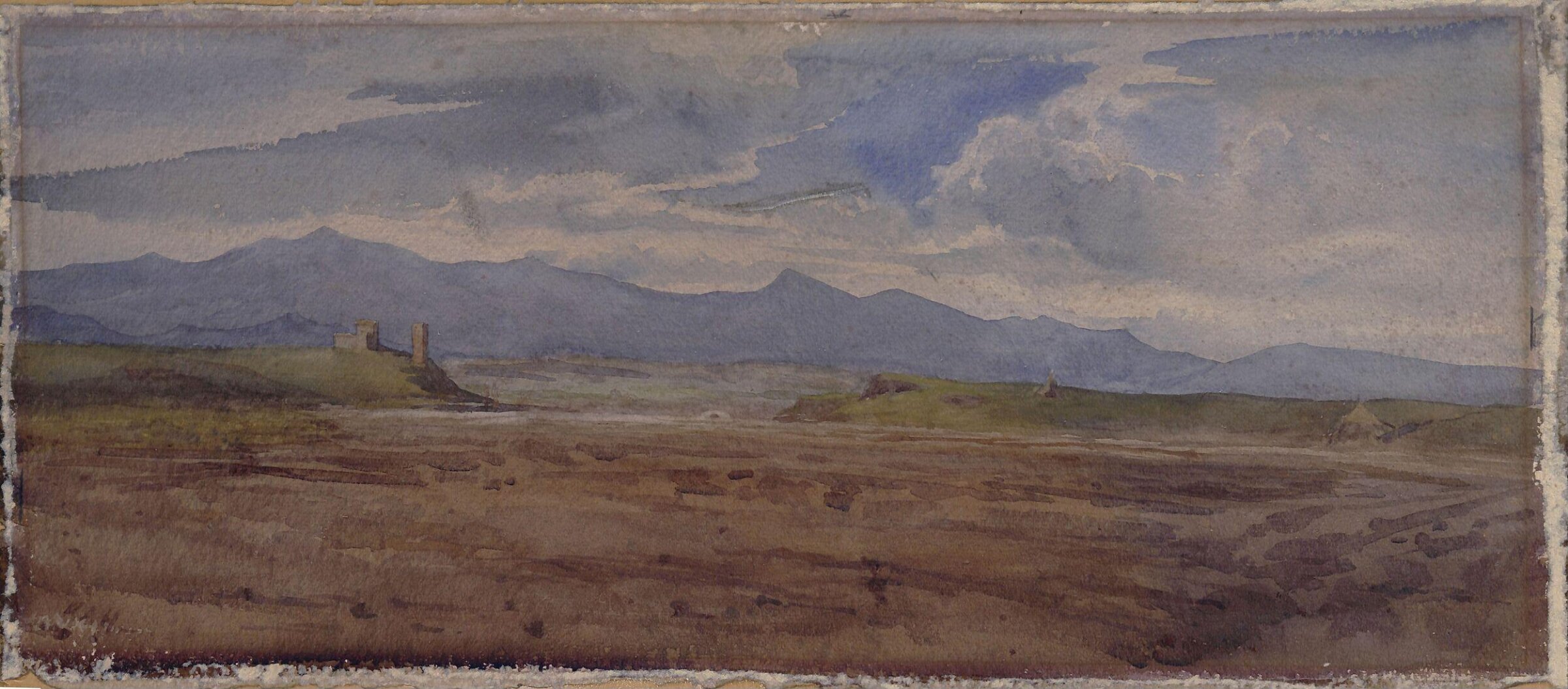 Ruin in Campagna, Katharine Ann Caulfield, 1890s