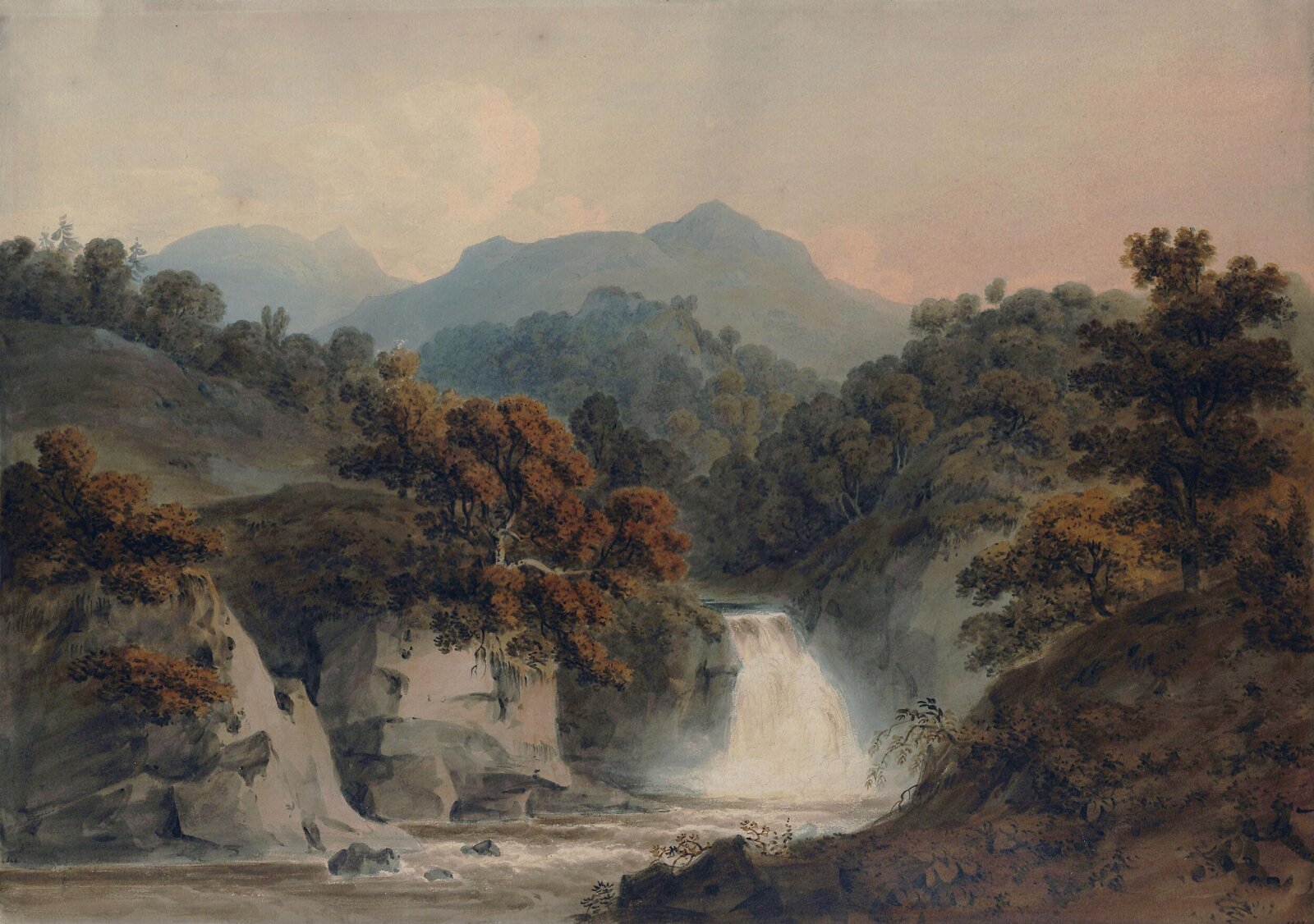 View on the Bran, Hugh William Williams, ca.1773-1829