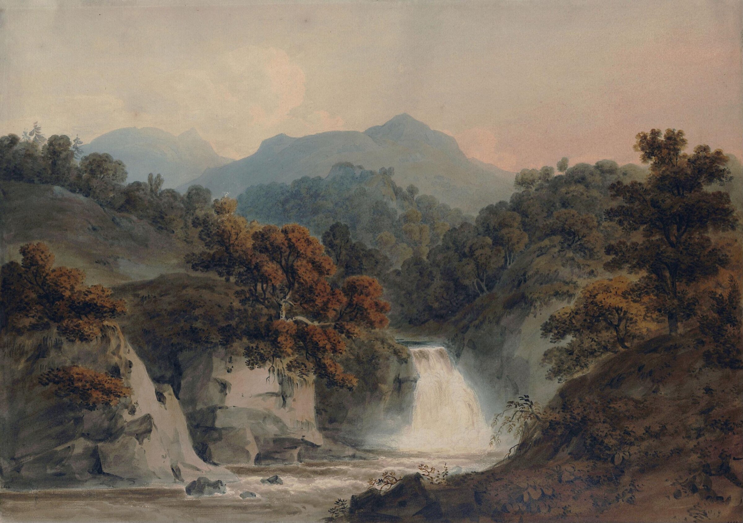 View on the Bran, Hugh William Williams, ca.1773-1829