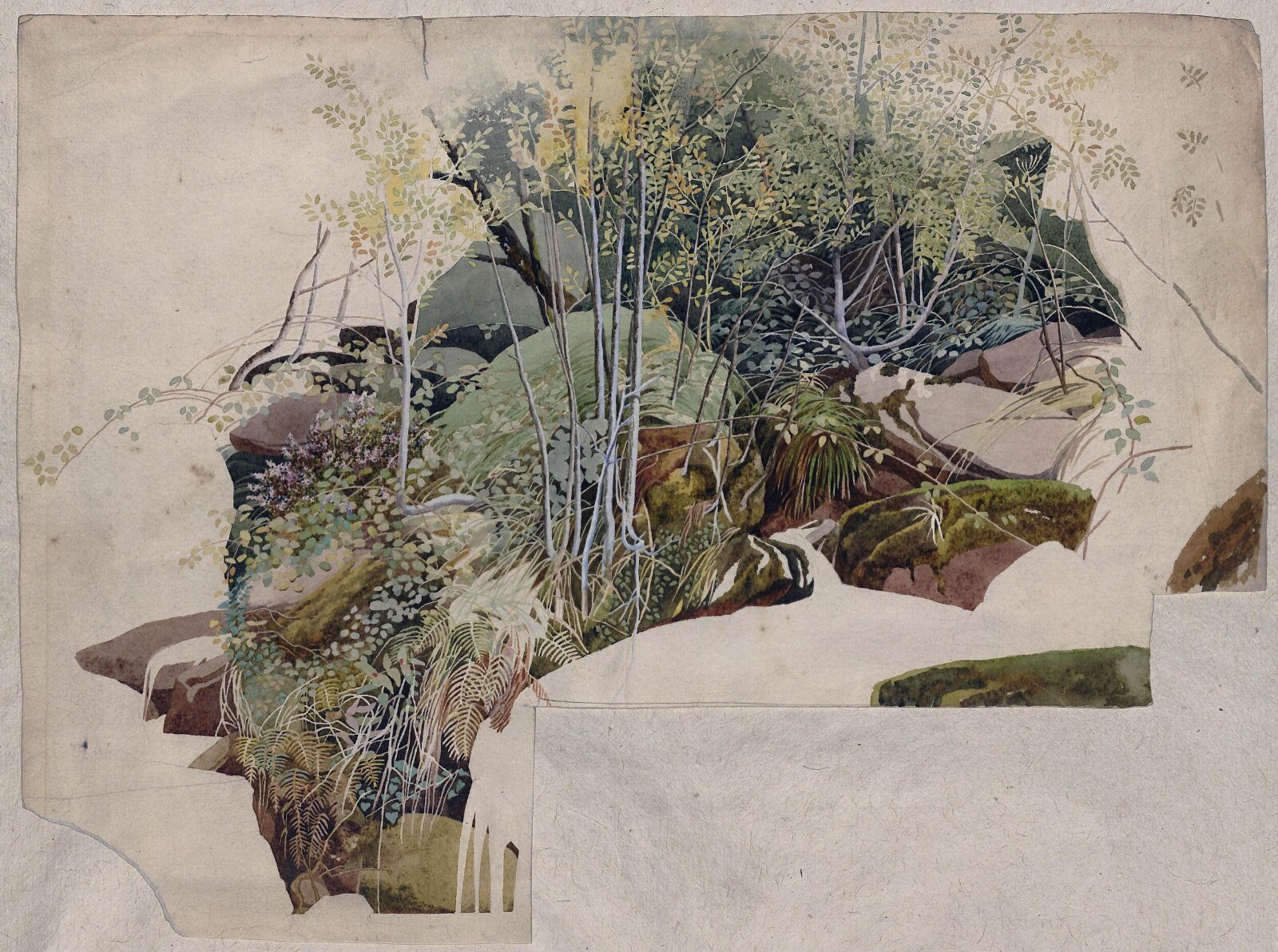 Watercolour, Sheldon Burrows Adams, ca. 1860
