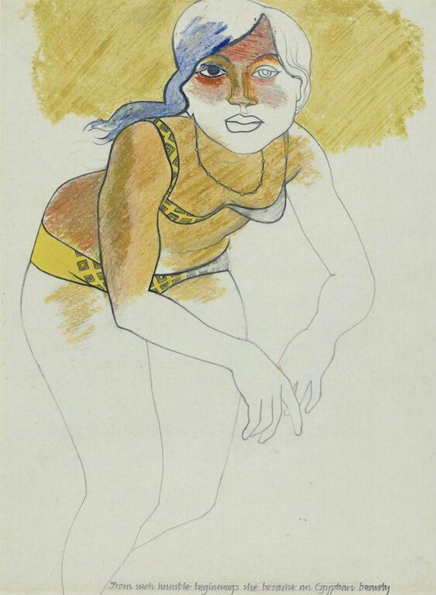 From such humble beginnings she became an Egyptian beauty, Allen Jones, 1963