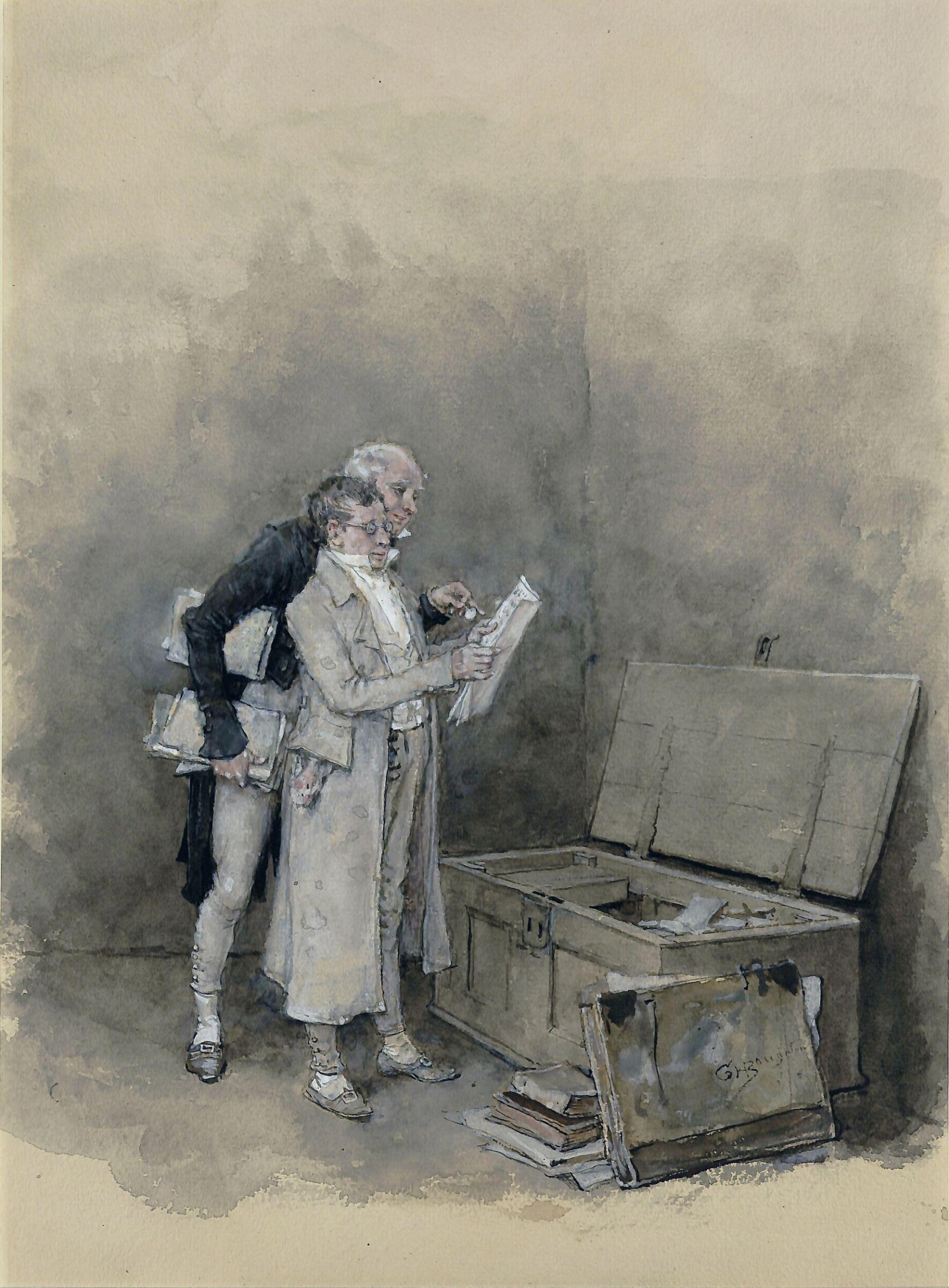 The Deed Chest, George Henry Boughton, ca. late 19th century