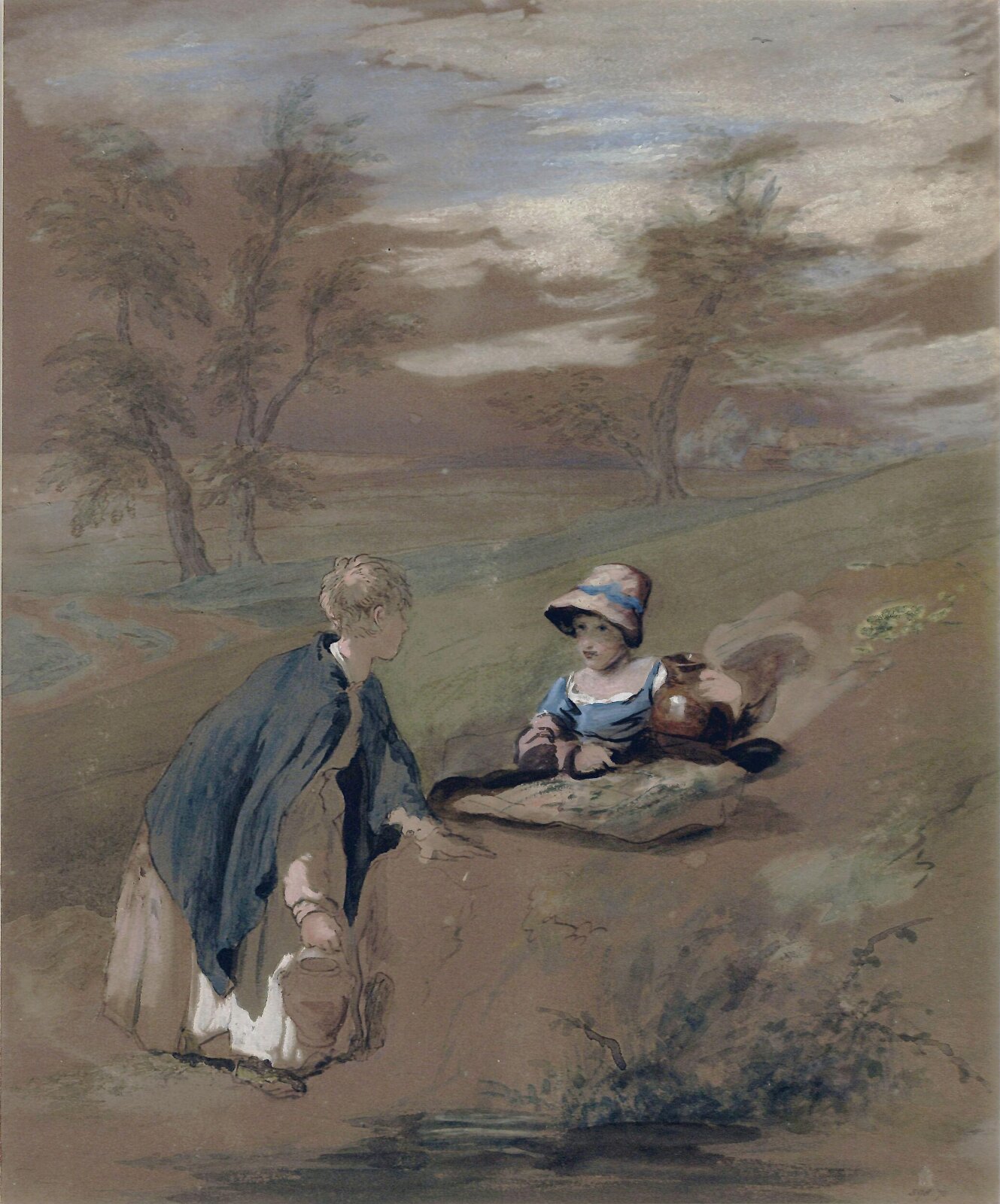 Kentish Peasant Girls, William Collins, ca. 1810-47