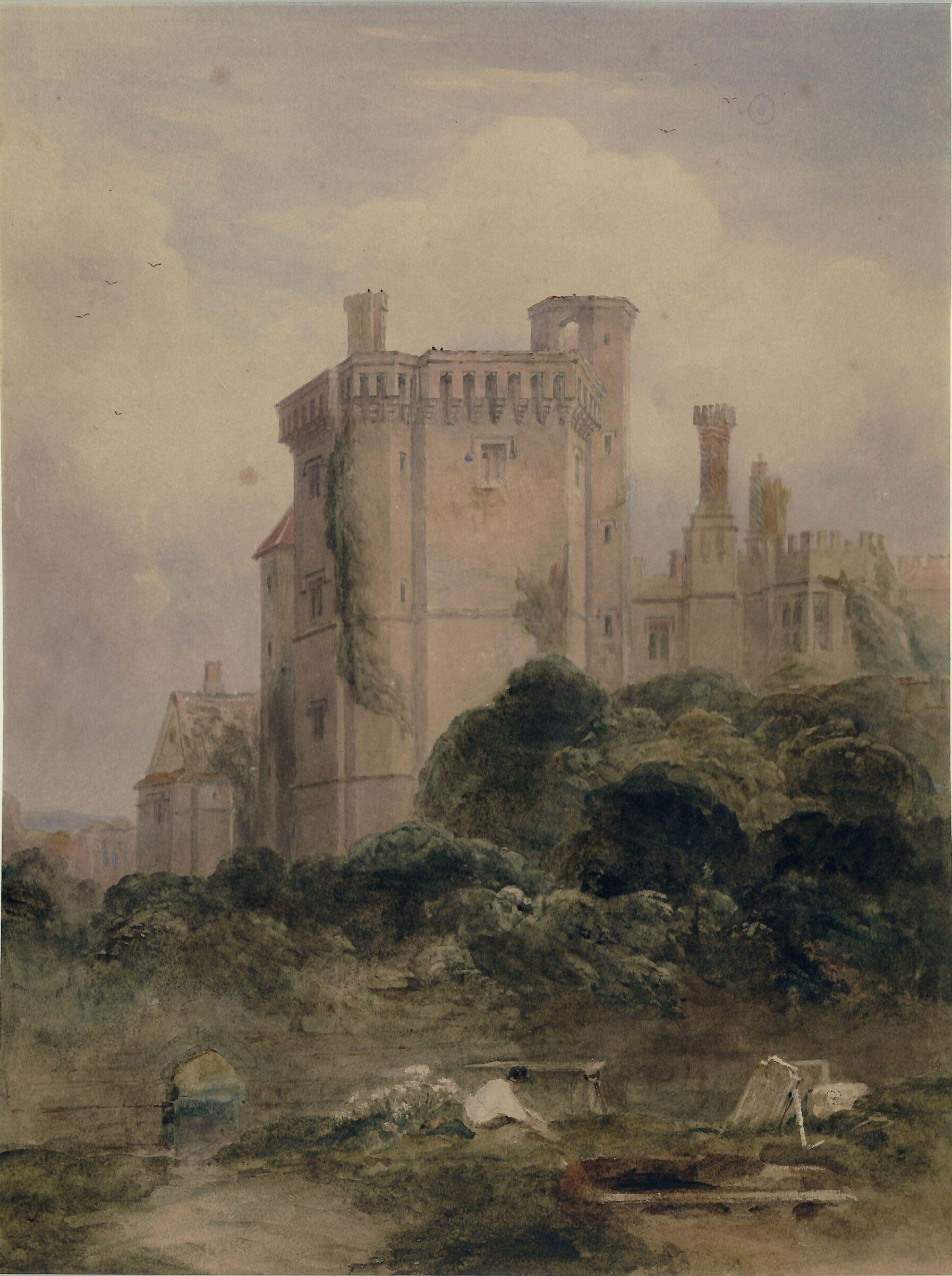 Thornbury Castle, Gloucestershire., De Wint, early 19th century