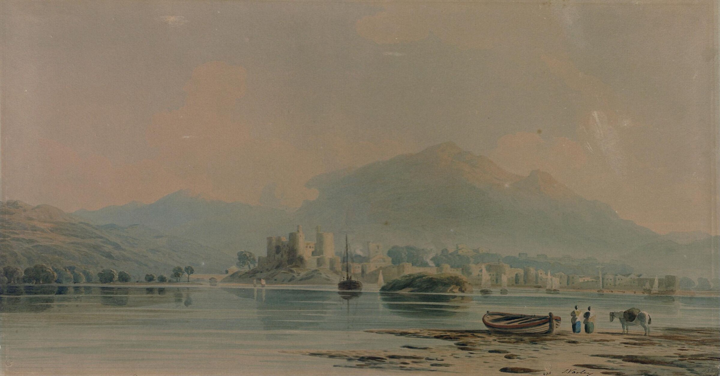 Conway, North Wales, John Varley, early 19th century