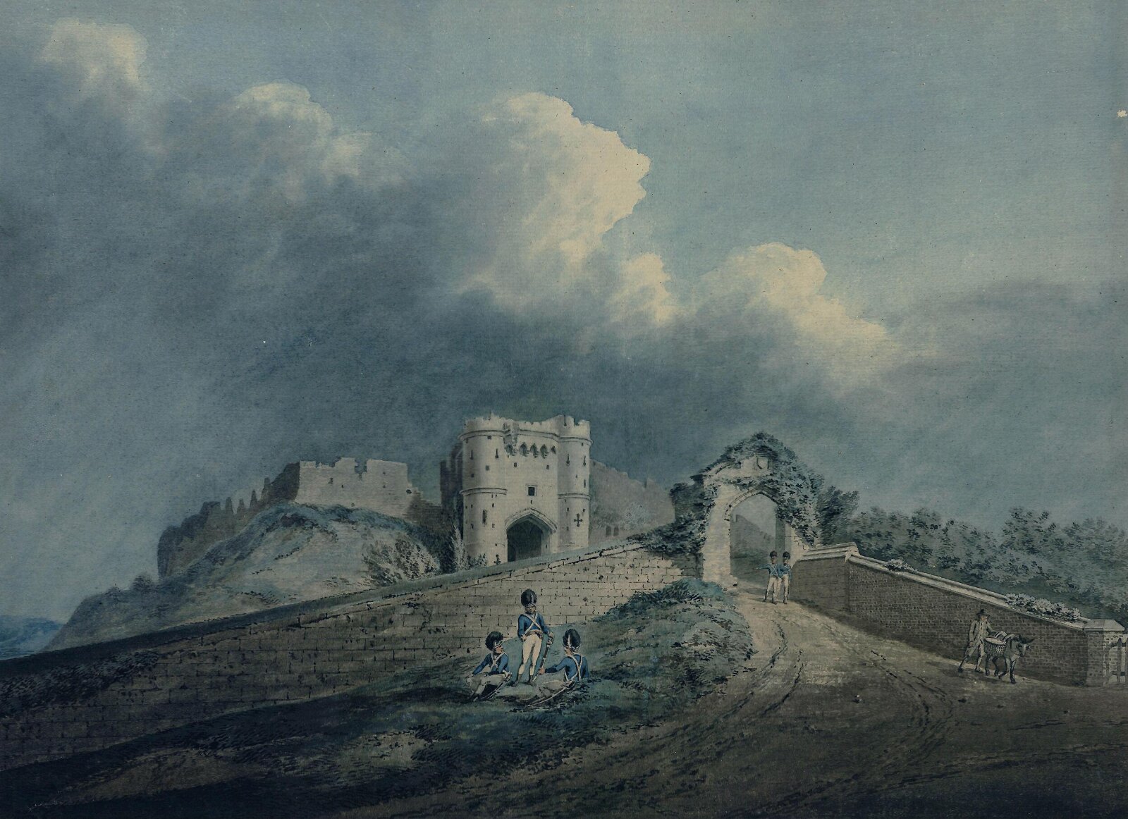 Carisbrooke Castle, Barrow, 1796