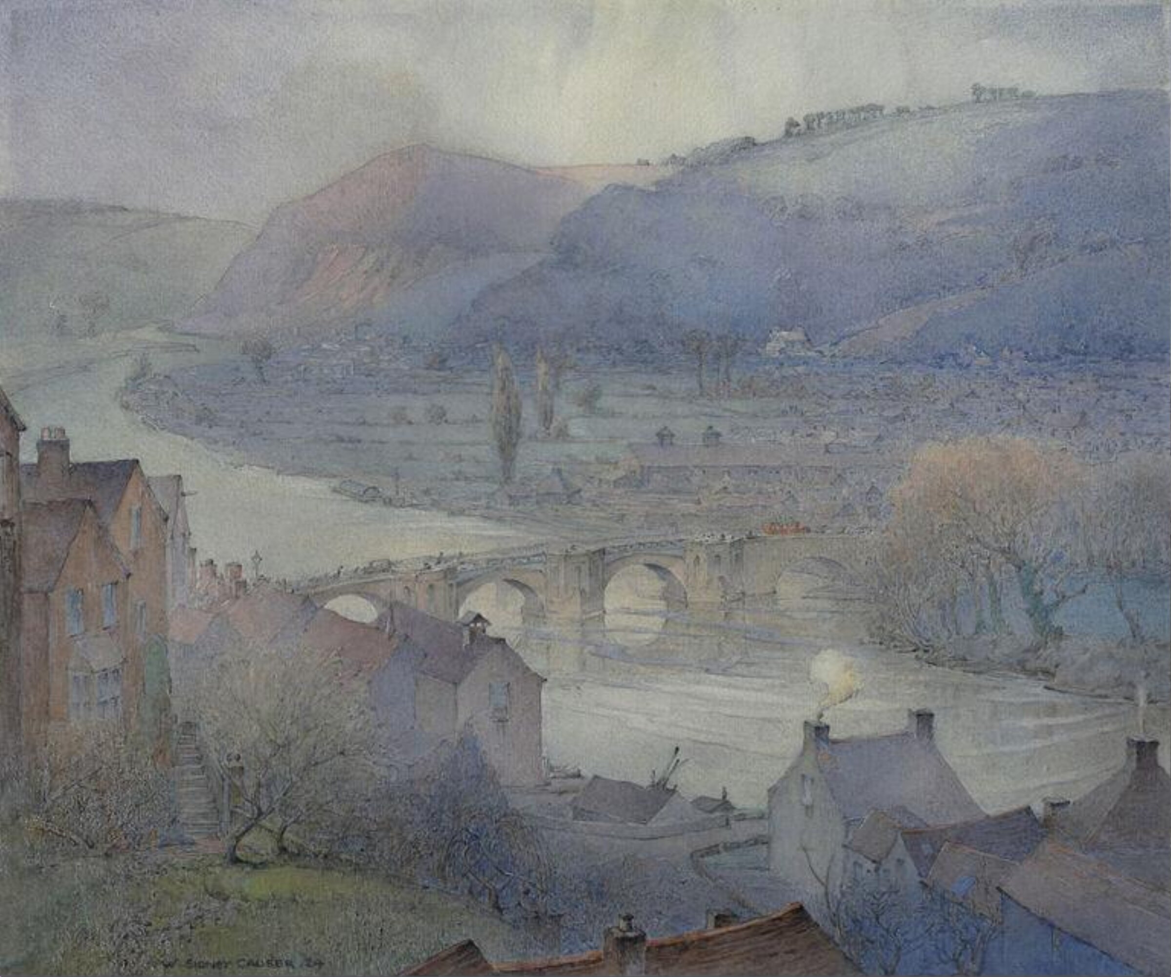 A February Day at Bridgnorth, Causer, 1924