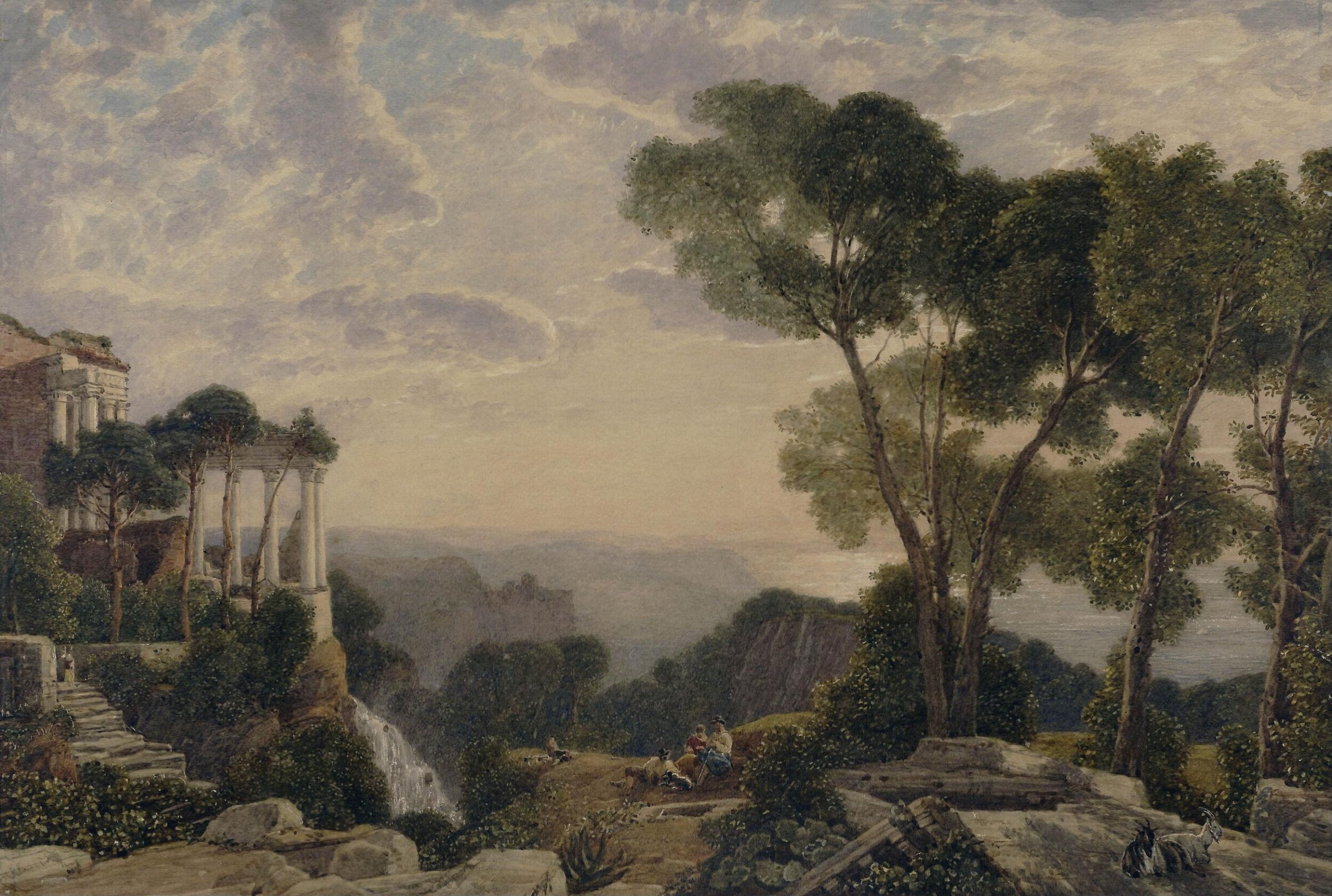 Landscape: A classical composition, Francis Oliver Finch, ca. 1825-62
