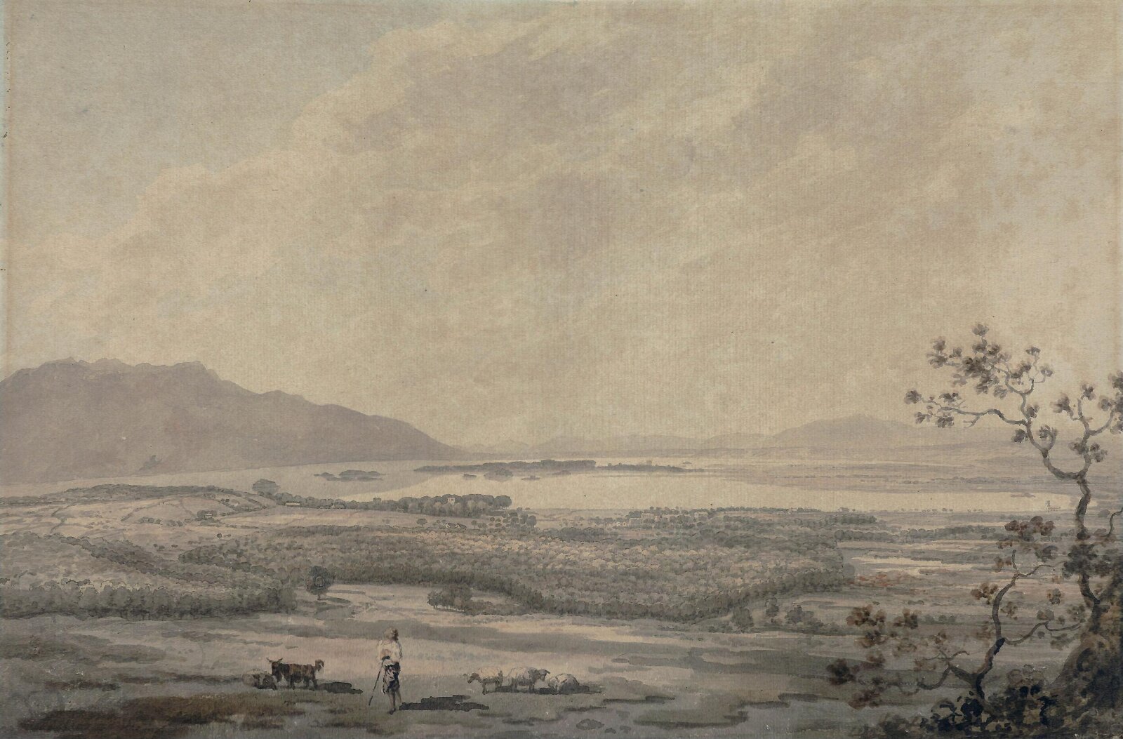 Killarney from the Hills above Muckross, William Pars, 1760-82