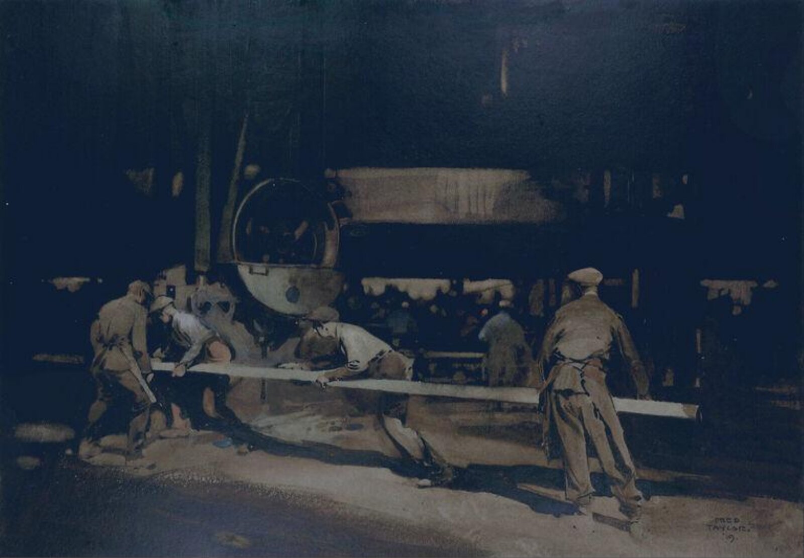 In a Shipyard, Fred Taylor, 1919