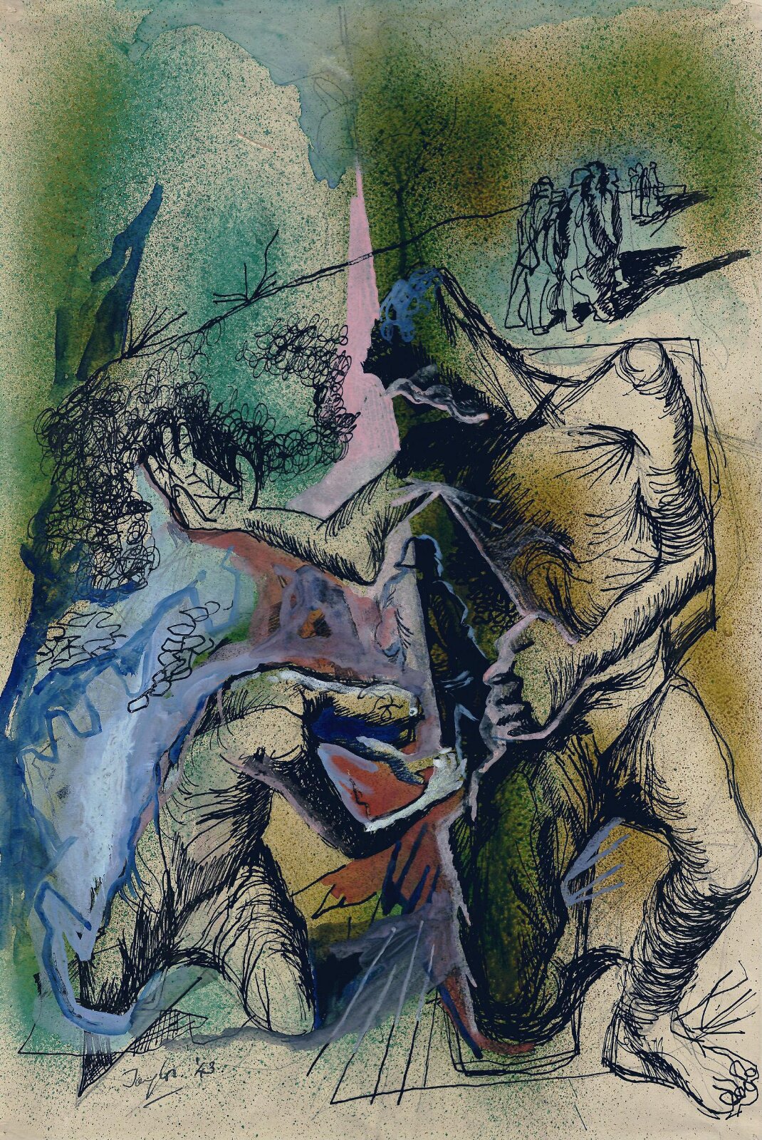 Allegorical Composition, Ray Taylor, 1943