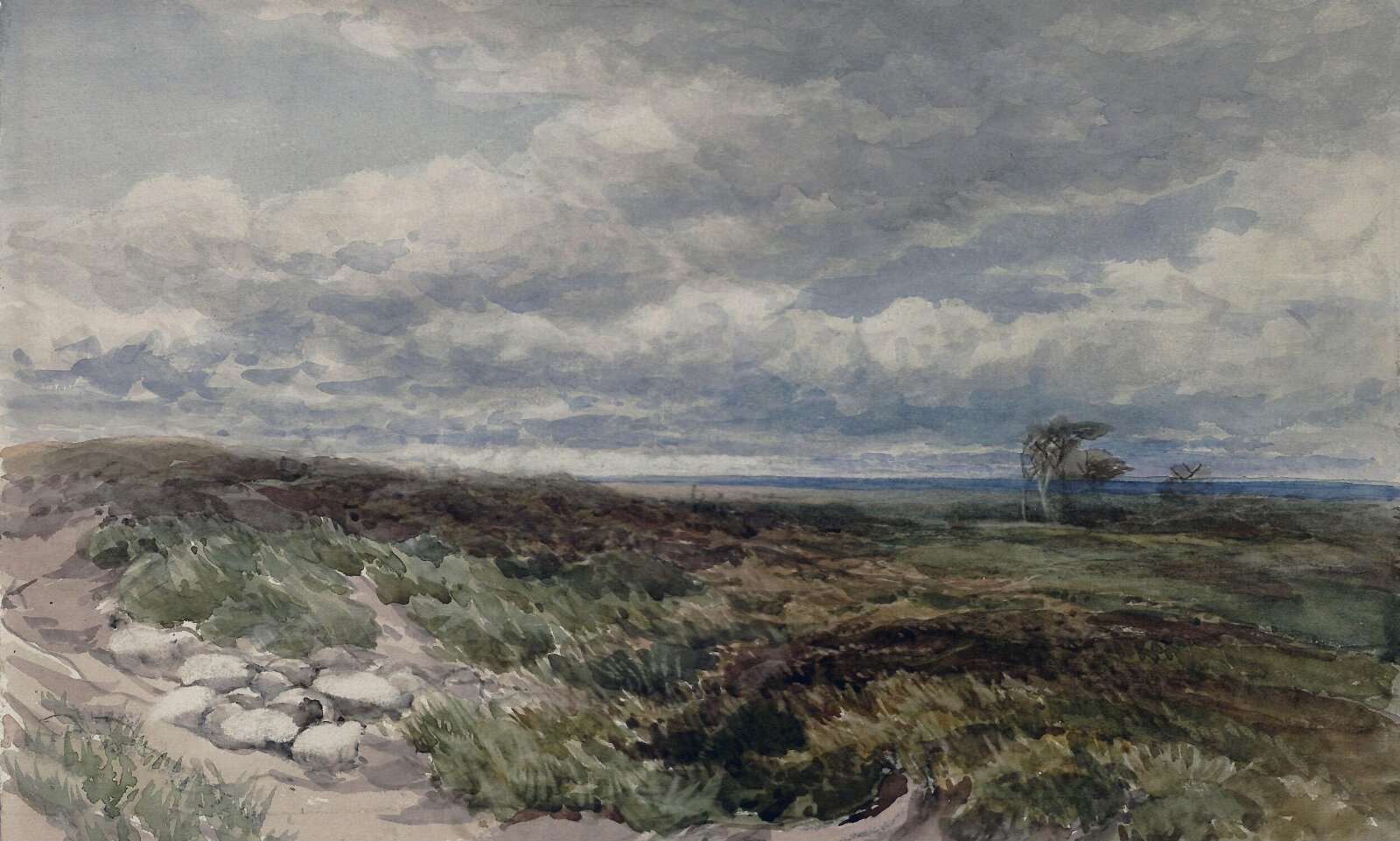 A Windy Moor, Edmund Morison Wimperis, ca. 1855-1900