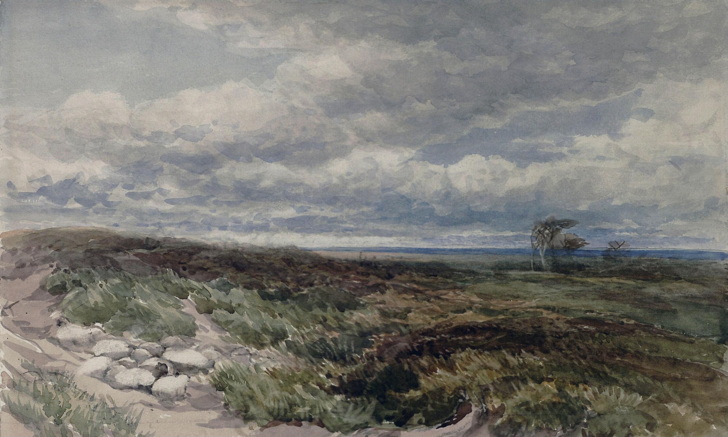 A Windy Moor, Edmund Morison Wimperis, ca. 1855-1900