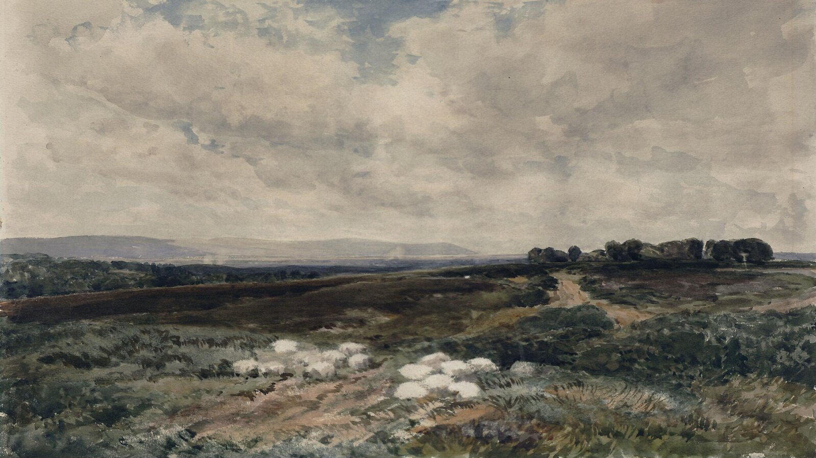 Sheep on a Common, Edmund Morison Wimperis, 1884