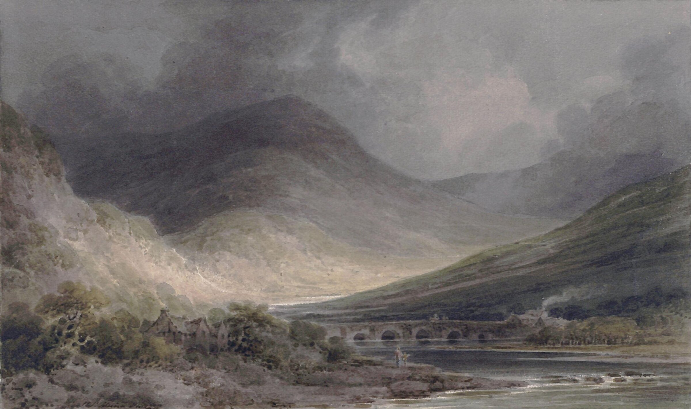 Tan-y-Bwlch, Paul Sandby Munn, 1802